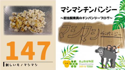 ブログ記事「マシマシチンパンジー『第147回 あたらしいものマシマシ～ポップコーン～』」のサムネイル画像