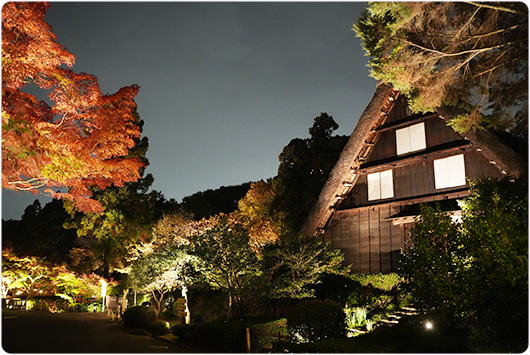 合掌造りの家の写真