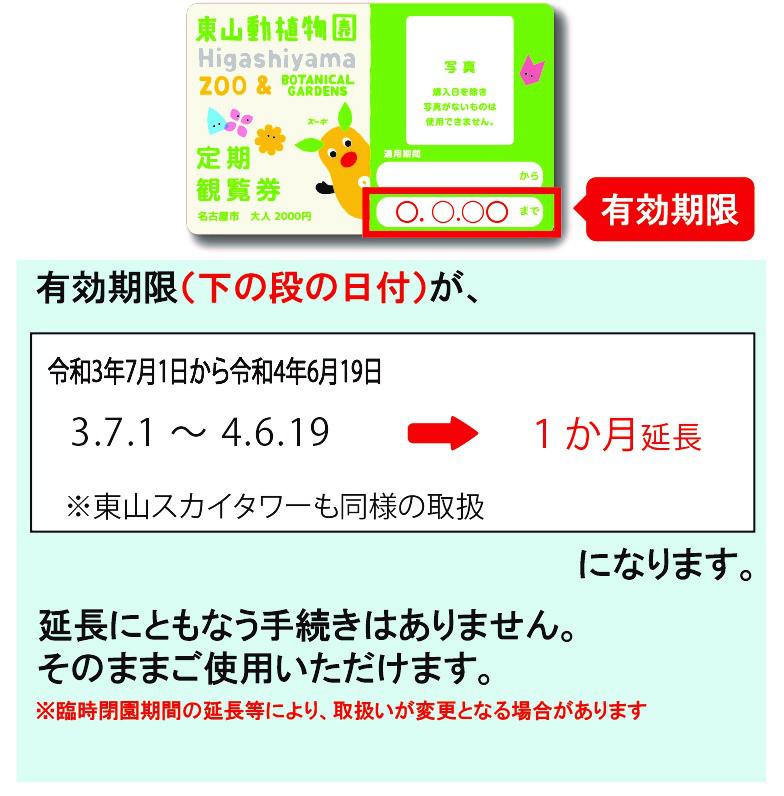 定期観覧券(年間パスポート)の期間延長について｜新着のお知らせ